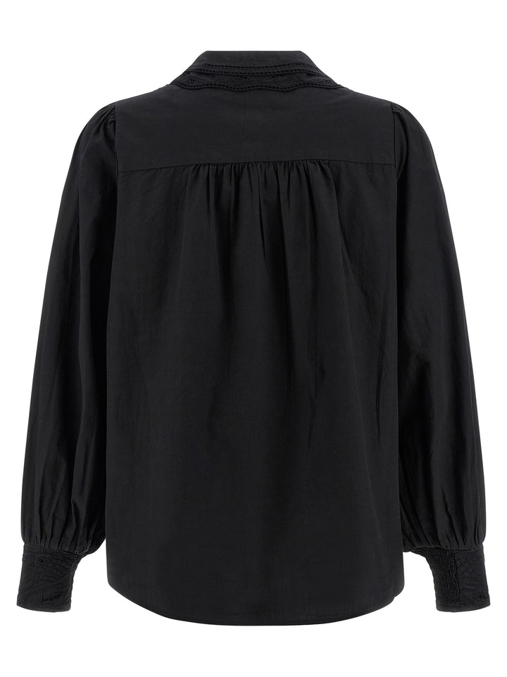 Farm Rio Black Embroidered Camicie - Nero | 548388dc76bd59217566c98046a66a8ed1b1e4fc