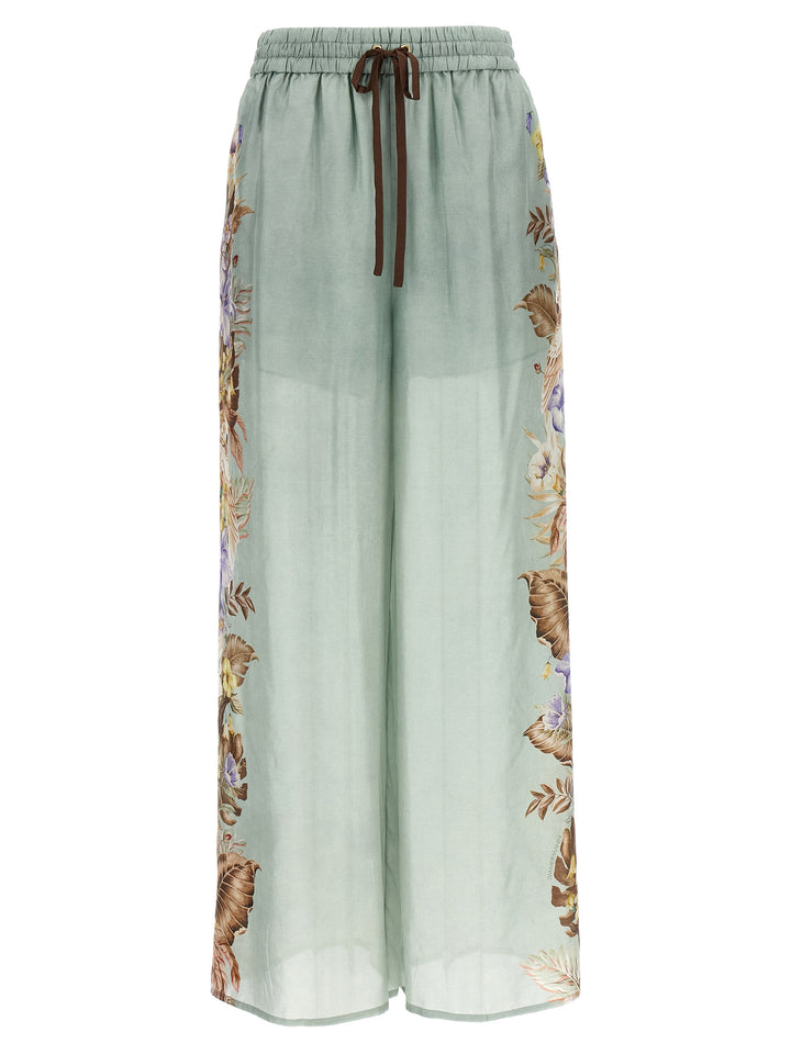 Zimmermann Coco Pantaloni - Celeste | 22b55d5187e631b7422c172613434b1f3ca0464a