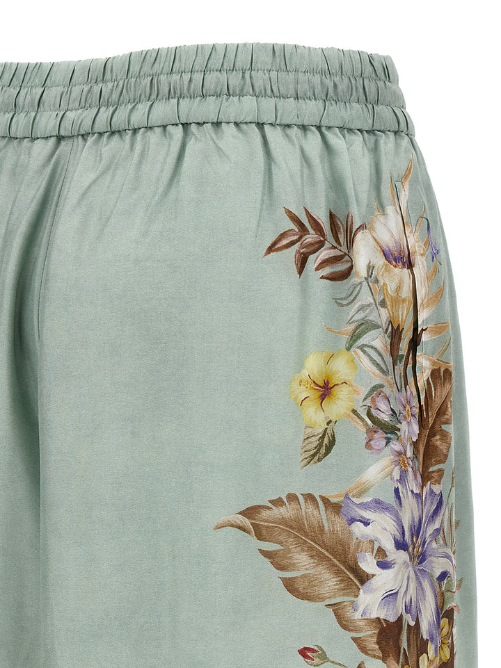 Zimmermann Coco Pantaloni - Celeste | 067fbc48ac685c61b06221b241fe8f7334e35f46