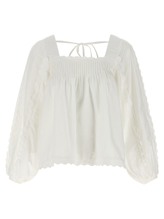 Cotton Blouse Camicie Bianco