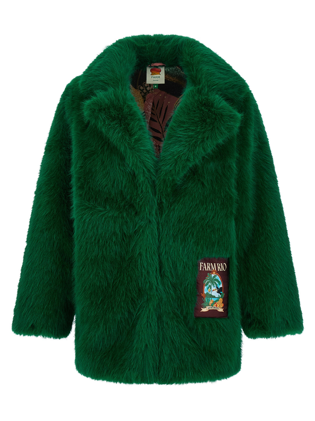 Farm Rio Faux  Graphic Patch Pellicce - Verde | d664e1abd837f1c7d4f730ea4b10bb389113940a