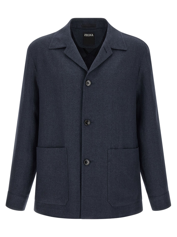 Zegna Alpe Puffer Jackets - Blu | 1b23b9de31d0469020d64e25c94432f06608d646