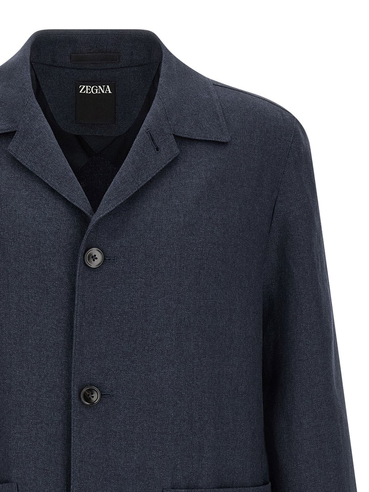 Zegna Alpe Puffer Jackets - Blu | 580e275f55608d34e809034e133c86ce6b1f2b10