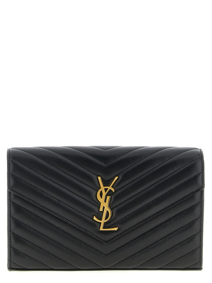 Saint Laurent Cassandre Portafogli - Nero | 05fb2ee26580843871babd61a82cecead0630bd3
