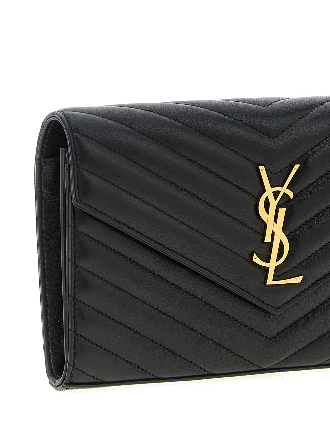 Saint Laurent Cassandre Portafogli - Nero | ad1236f484eceef2d326ebf1131bf6be4cb1751d
