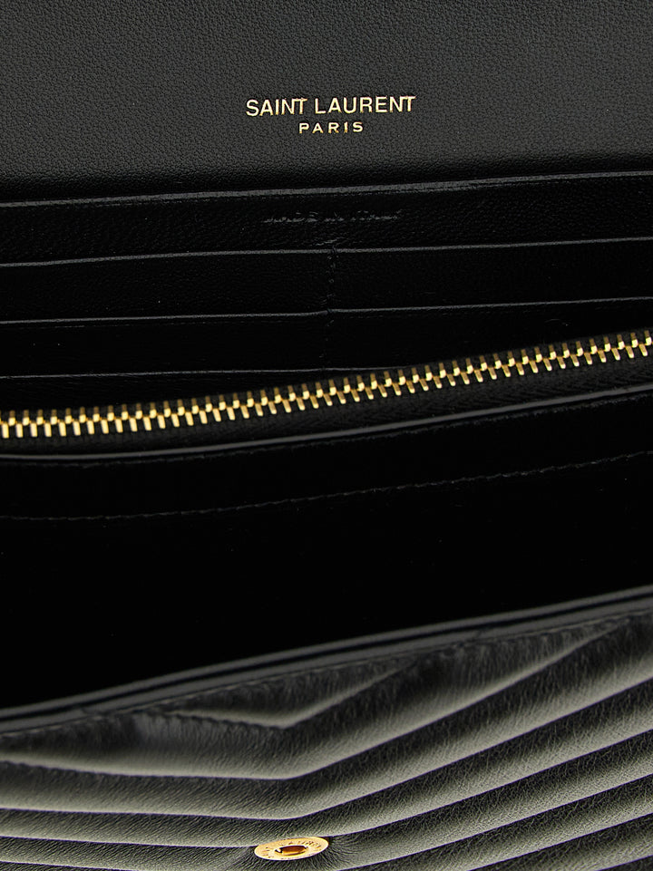 Saint Laurent Cassandre Portafogli - Nero | d5b34e250859b4dd320540ab2381bdd7fd2ab7d6