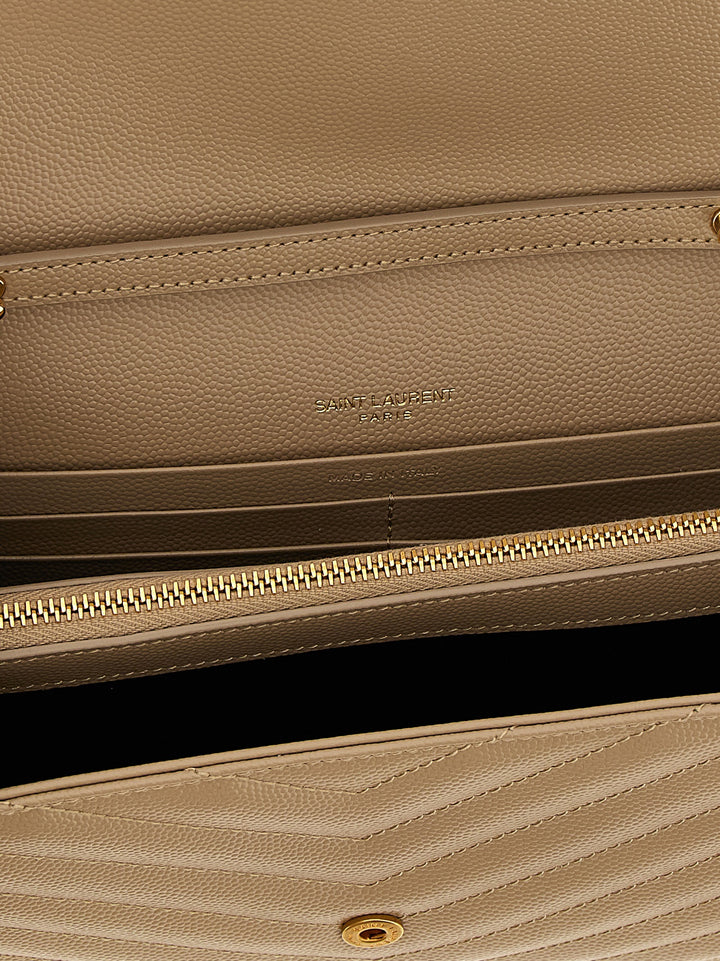 Saint Laurent Monogram Borse a Tracolla - Beige | abfcd096115aab4d14c4a5712b4215130ee0b4bb