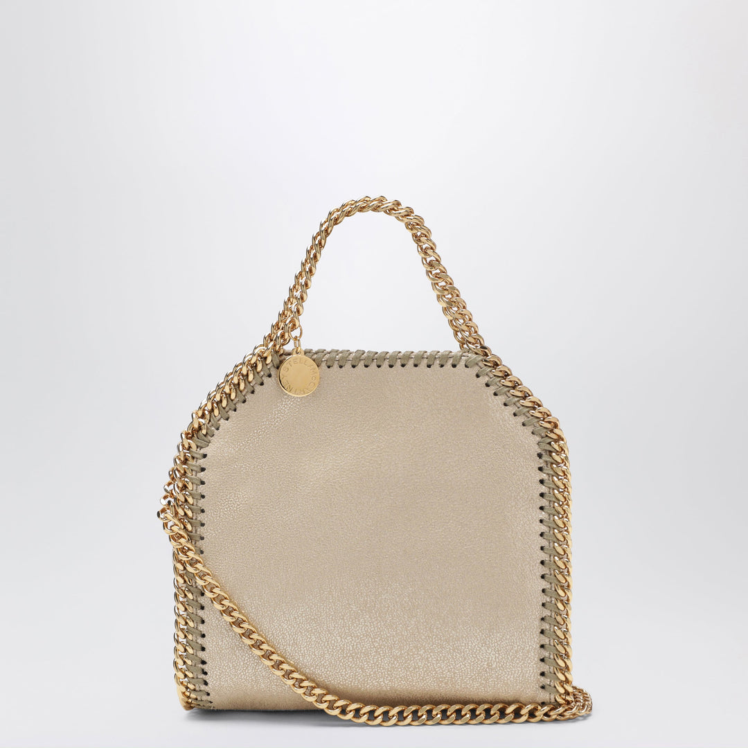 Stella McCartney Micro Falabella con Finitura Metallica Pirite