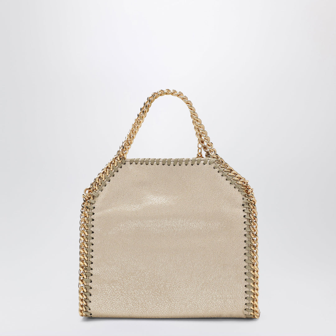 Stella McCartney Micro Falabella con Finitura Metallica Pirite