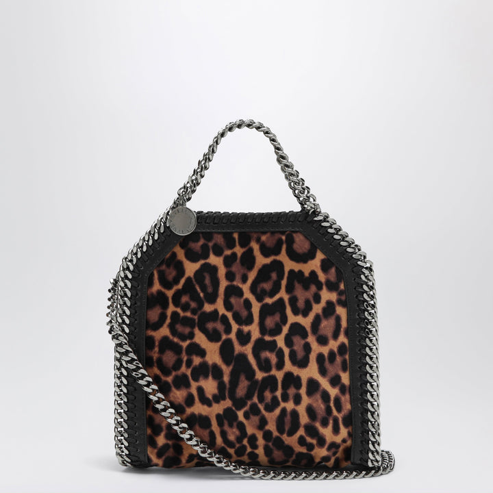 Stella McCartney Bolso Tote de Terciopelo Falabella Estampado Leopardo Micro