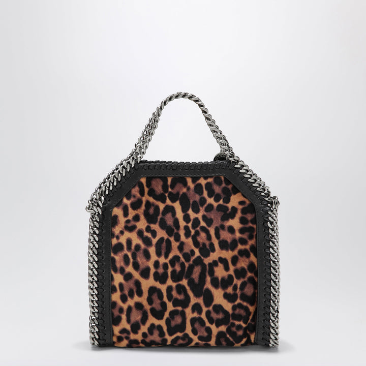 Stella McCartney Bolso Tote de Terciopelo Falabella Estampado Leopardo Micro