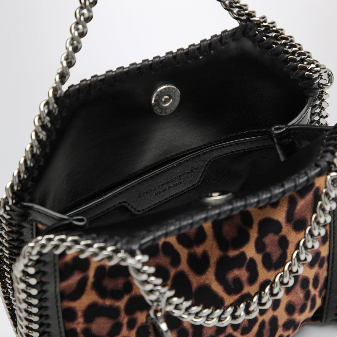 Stella McCartney Bolso Tote de Terciopelo Falabella Estampado Leopardo Micro
