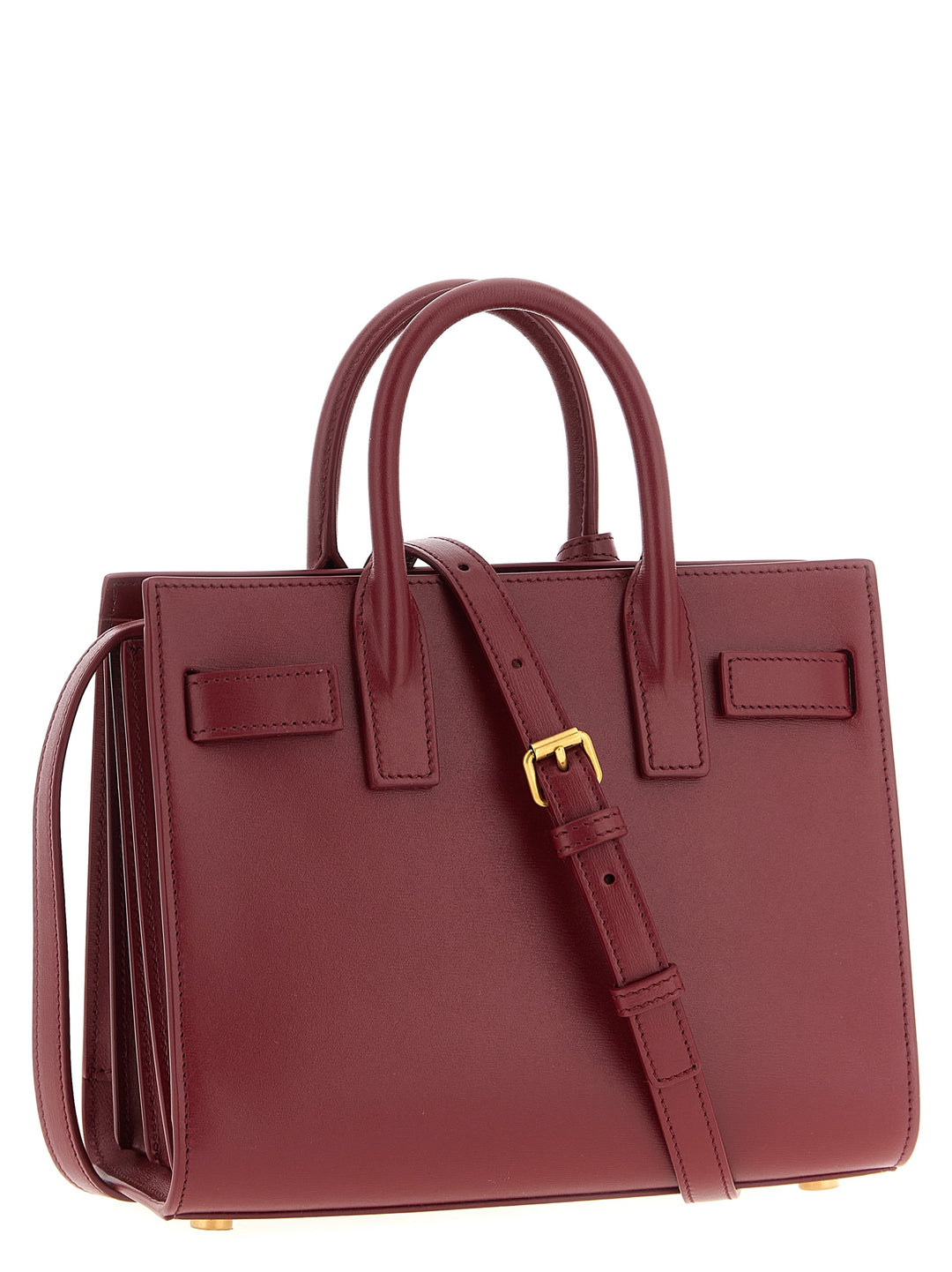 Saint Laurent Sac De Jour Borse a Mano - Bordeaux | 8715c179ca3a442b419df8ec3ff6c7a801d69b1e