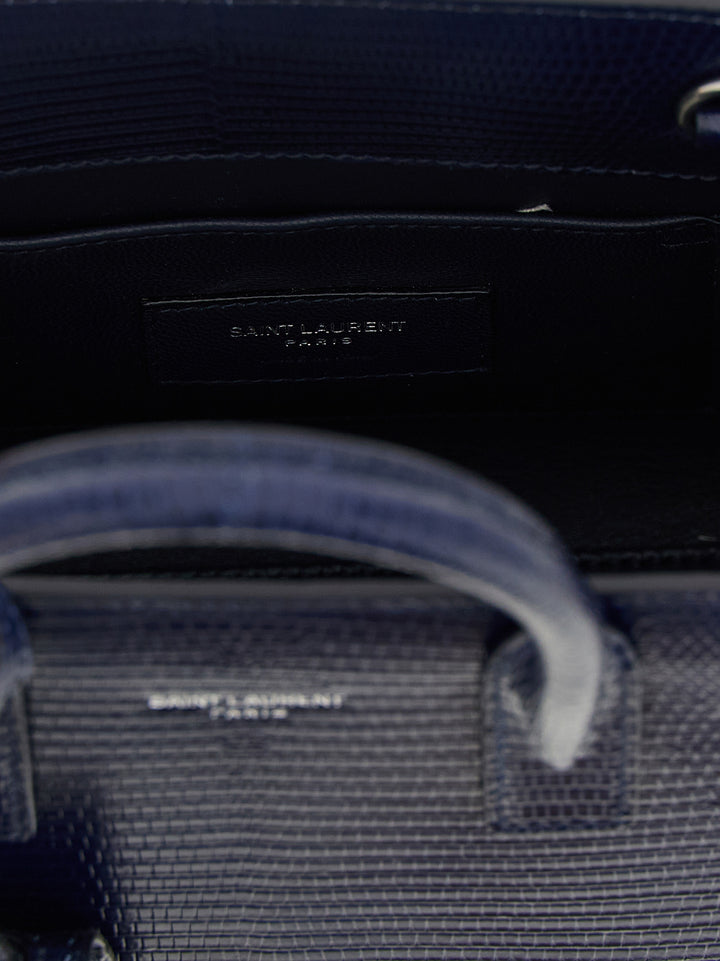 Saint Laurent Sac De Jour Borse a Mano - Blu | 6491de089ec6007d46c7bc38fac918f4c0a027cc