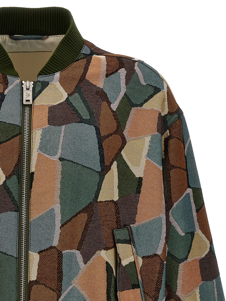 Fancy Printed Bomber Jacket Giacche Multicolor