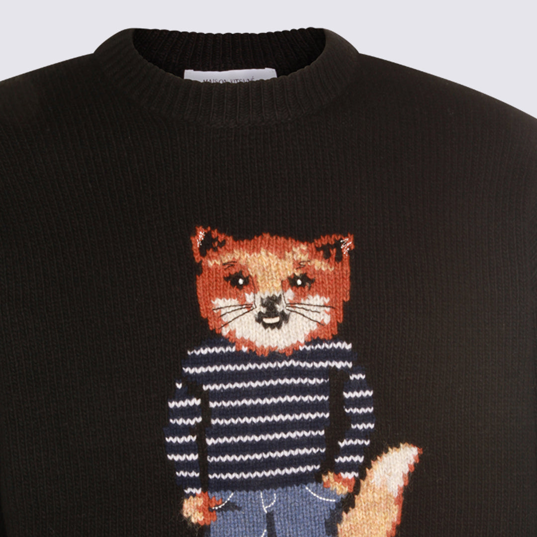 Maison Kitsune' Sweaters - Blacks and greys | f61636c2a52a0d8dc737a27f7431757e8f4c670a