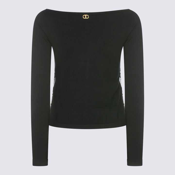 Twin-Set Top - Blacks and greys | 4d6b4943c72b85a07e74cb7b8a1e27ecb0f77d32