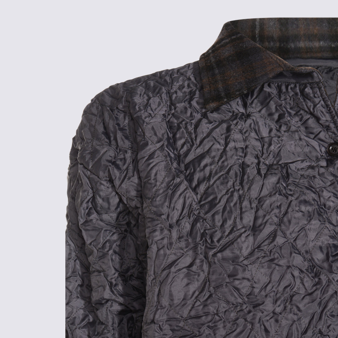 Maison Margiela Jackets - ANTHRACITE/BROWN CHECK | e27d82a7934543cdfb53b90eca2544d9fe1d4045