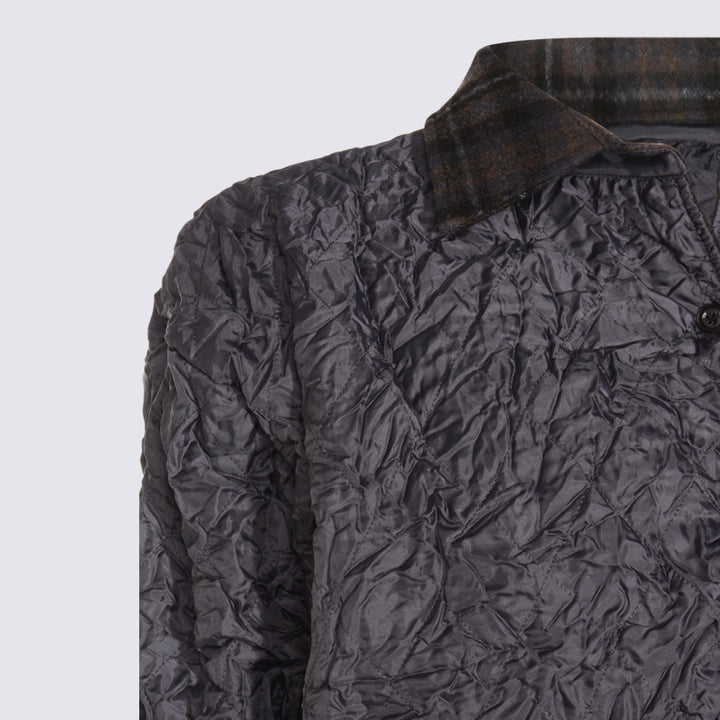 Maison Margiela Jackets - ANTHRACITE/BROWN CHECK | e27d82a7934543cdfb53b90eca2544d9fe1d4045