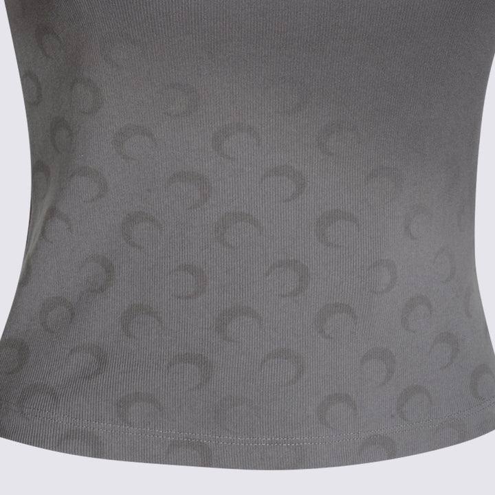 Marine Serre T-shirts and Polos - Blacks and greys | b37818e239111165e687dc12346cb513b8e8baf7