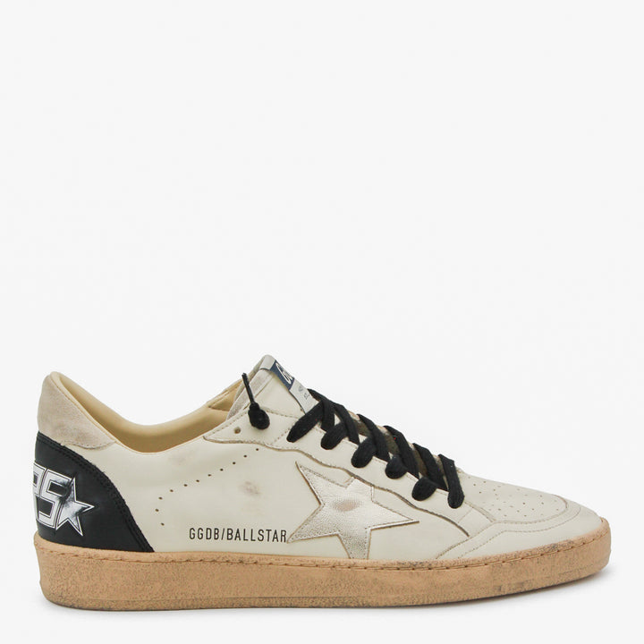 Golden Goose Sneakers - WHITE BEIGE/PLATINUM/BLACK | 9f1ee0f9af80cbb8b4348f469cc2961d020de11d