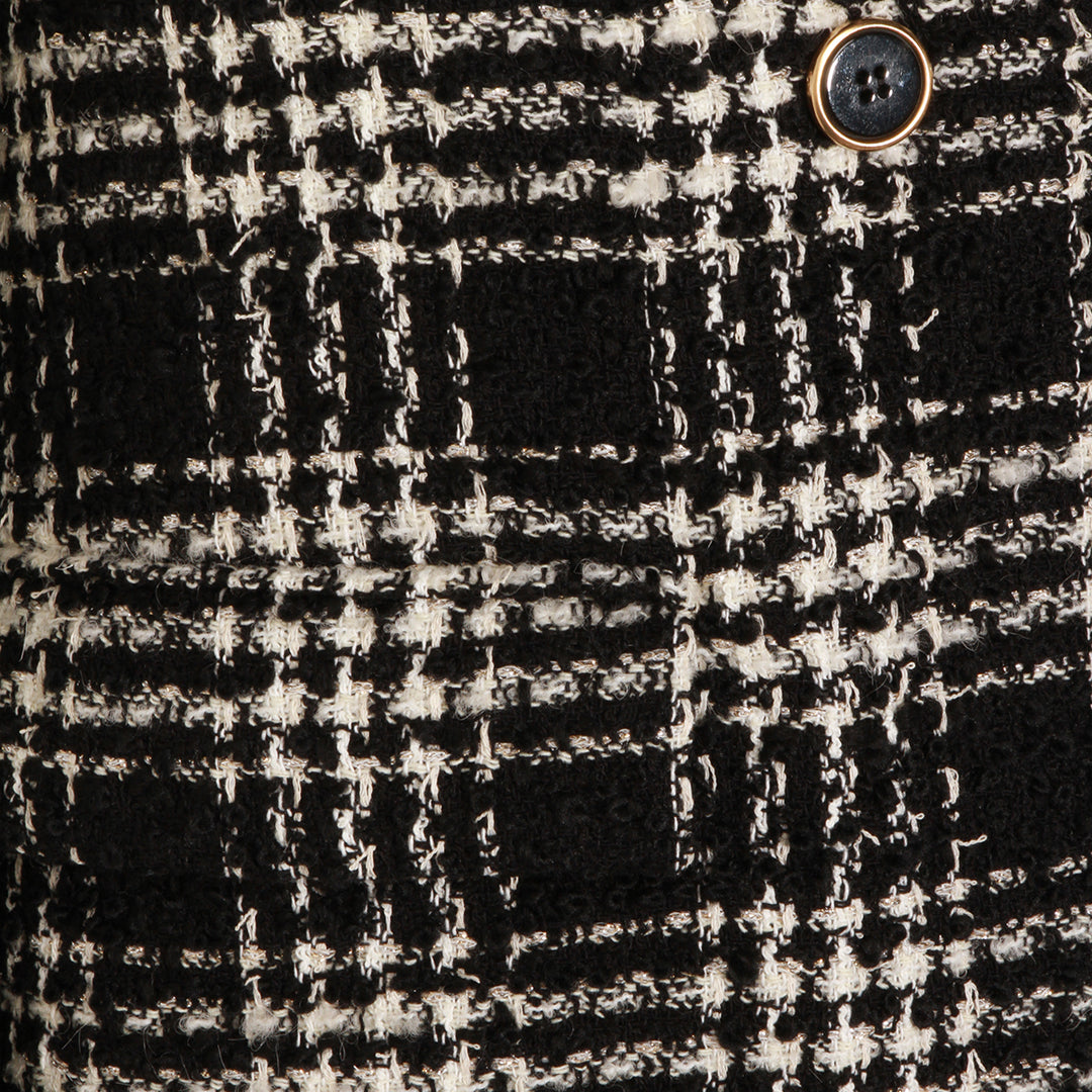 Twin-Set Jackets - BIG CHECK NERO/NEVE | 135ce69e9c1d4bc387135cf6f5e2dfb78aeae953