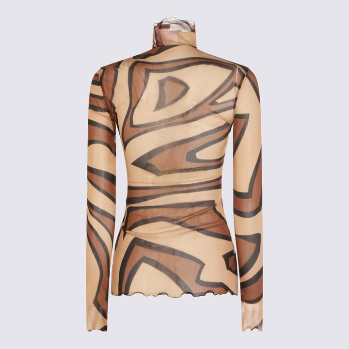 Emilio Pucci T-shirts and Polos - Marrone | 851a771638efe6984584c70f60b0fab41189f186
