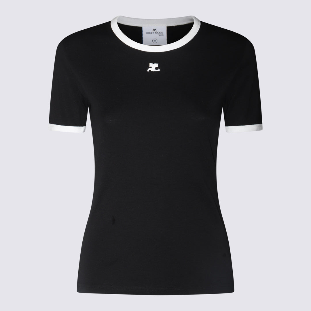 Courreges T-shirts and Polos - BLACK/HERITAGE WHITE | 29ccf6937ae33bd0e61ef924105dcc7e312bb1b2