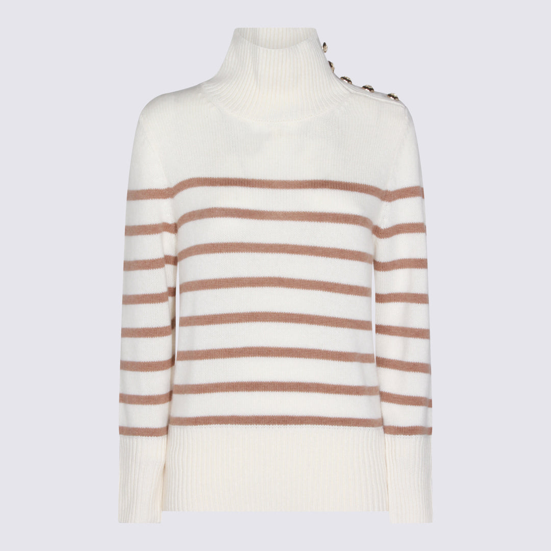 Kujiten Sweaters - BLANC/CAMEL | 5f1da167bb3199d8148ca22d986e0d8b04485f44