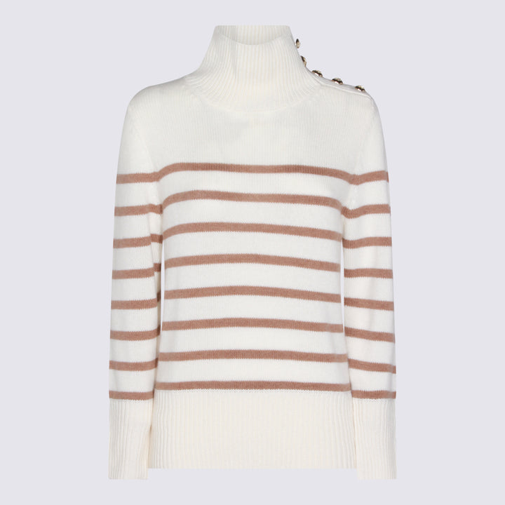 Kujiten Sweaters - BLANC/CAMEL | 5f1da167bb3199d8148ca22d986e0d8b04485f44