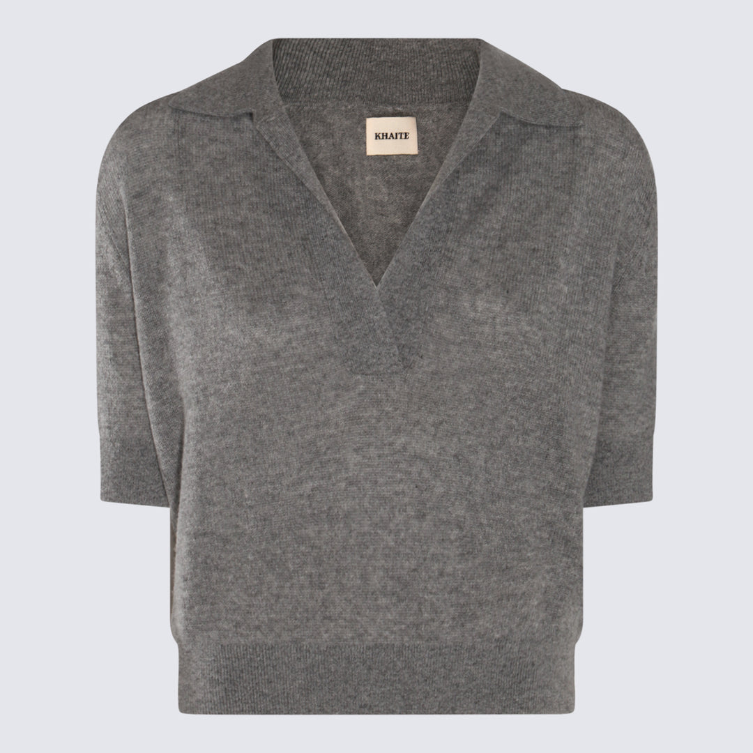 Khaite T-shirts and Polos - WARM GREY | 431d3b11a00420a09ae8d8eb83f4035450f43e1a