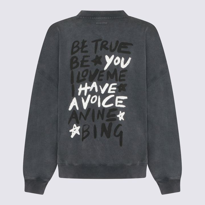 Anine Bing Sweaters - WASHED BLACK | 604d4581ff90c096b8d34a9efde1a7d7defa9cca