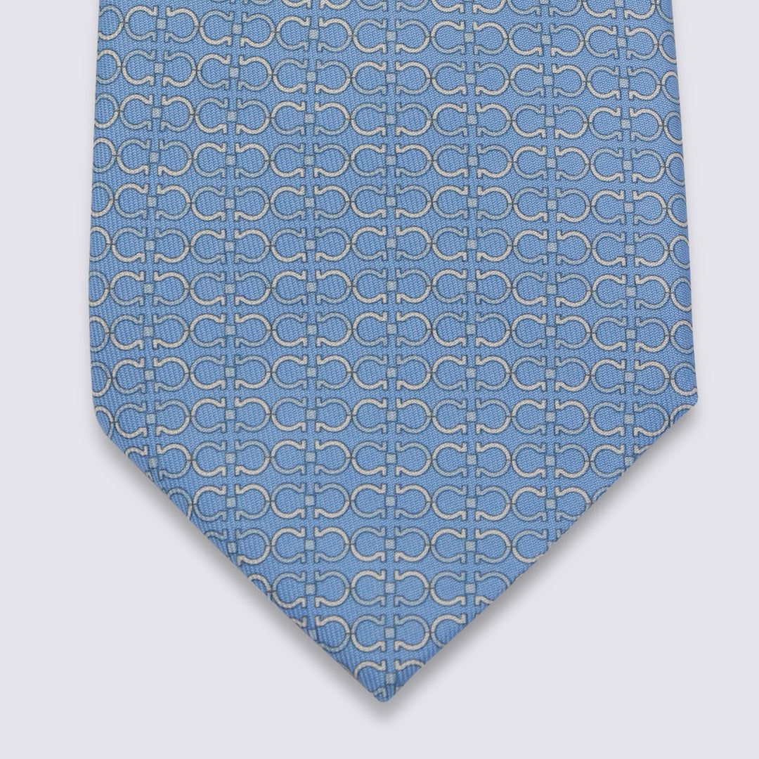 Ferragamo Ties - Blue and green | 676d304c0d8d82a0b0e710d7c9a2b44bd4f130e5