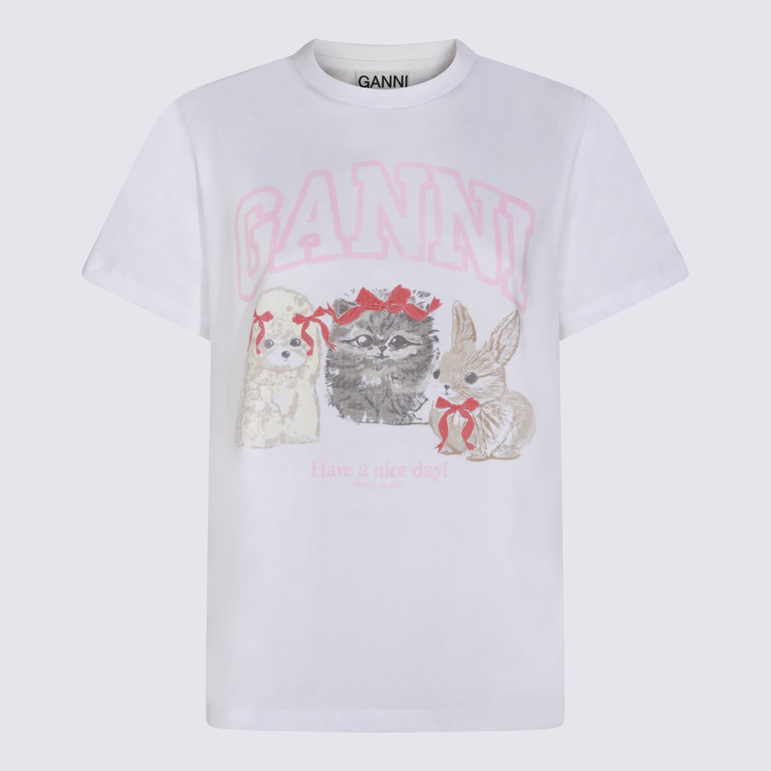 Ganni T-shirts and Polos - Light and natural | 2bc379a02df709ca05c13b50d2612588ea84491e