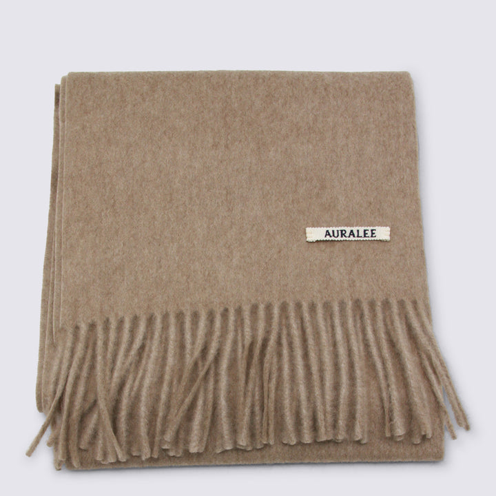 Auralee Scarfs - NATURAL BROWN | 760e09d2102478717ce0a66740264339e46a6fbe