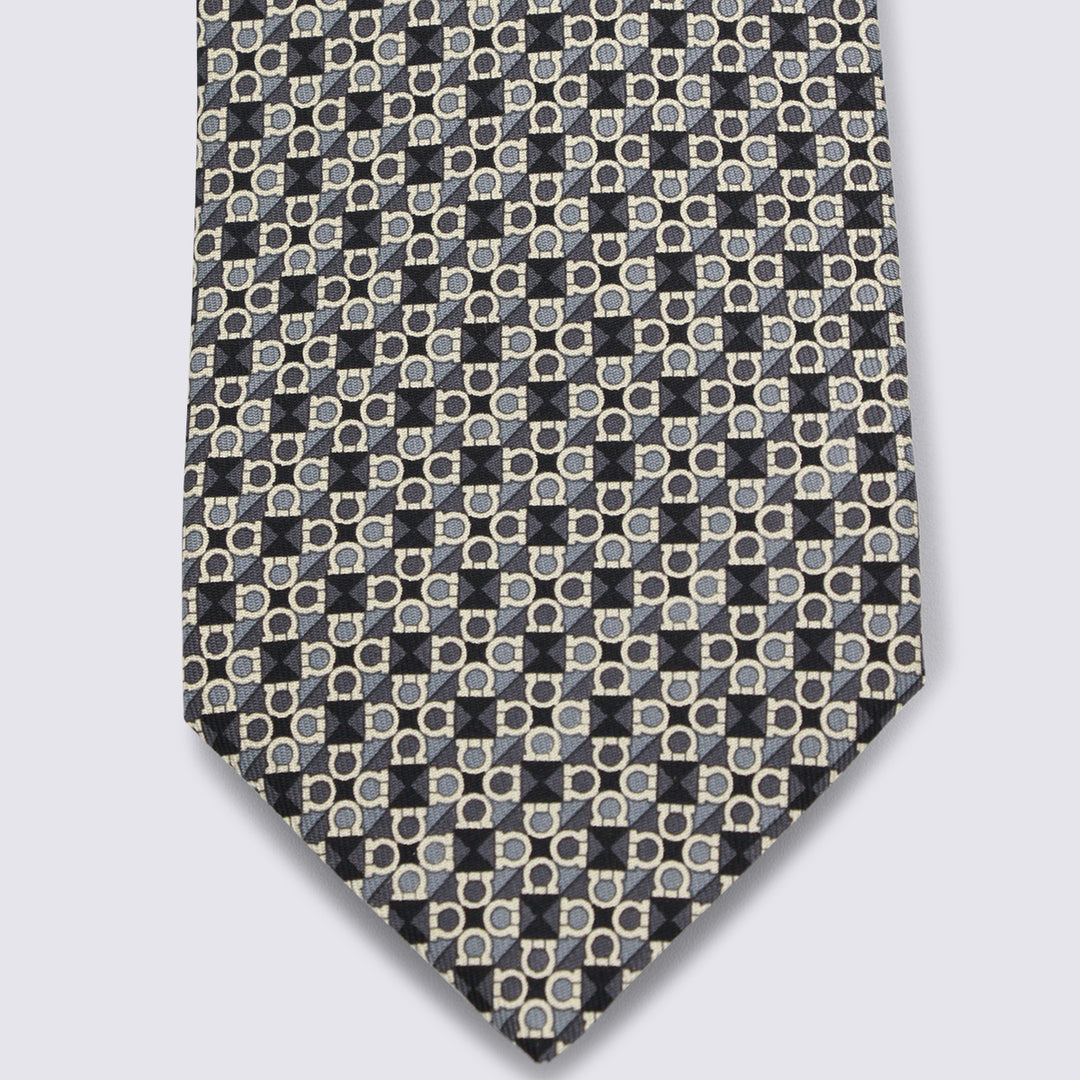 Ferragamo Ties - Blacks and greys | 82bd74b94b98e9448a2f02450d13740a601a10f1