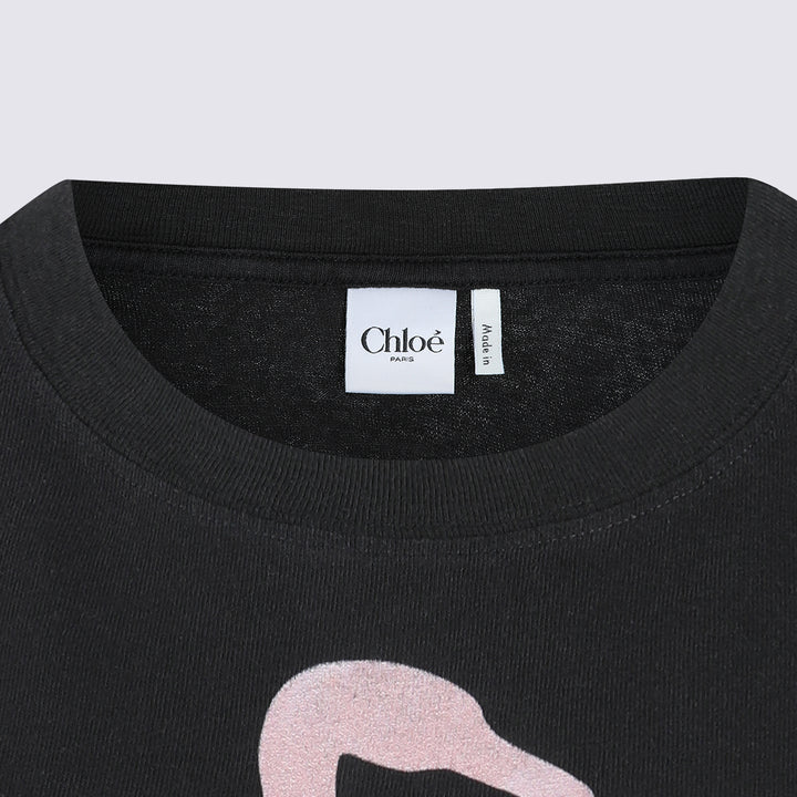 Chloè T-shirts and Polos - ASH BLACK | 93173d7eaf864840cbab2ab1ccca3f323b1ac7ea