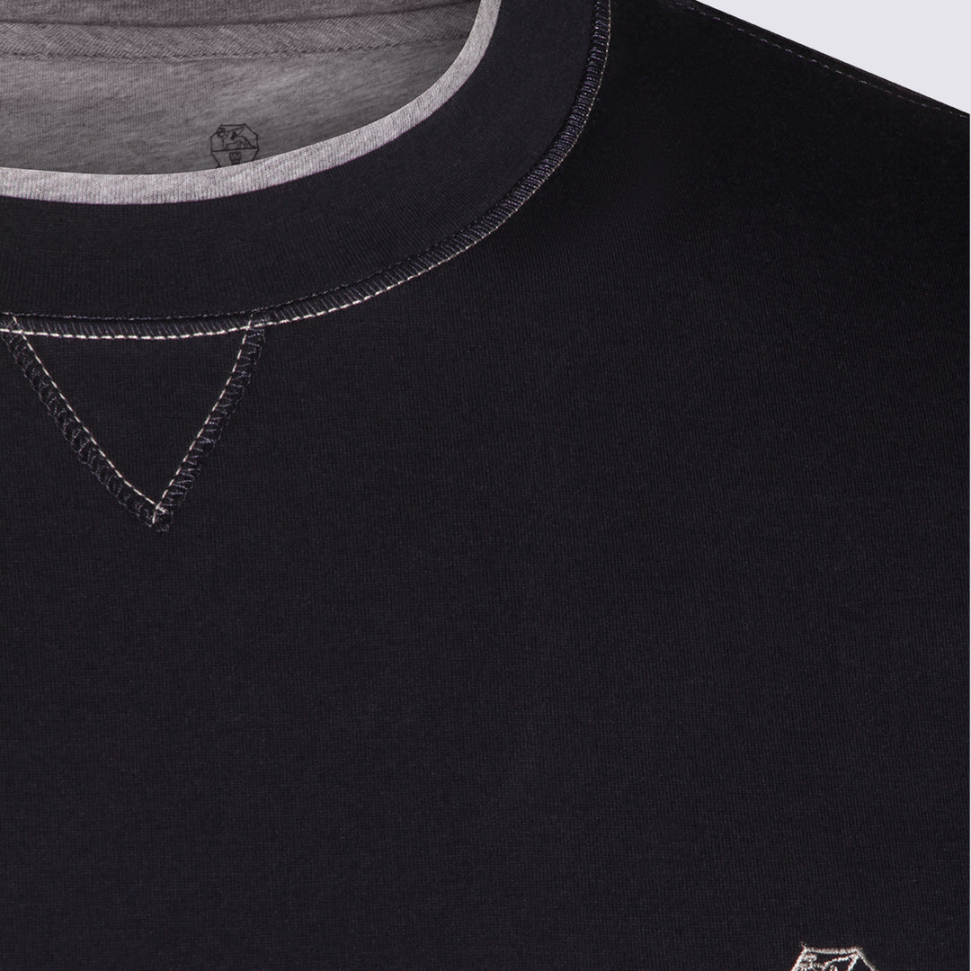 Brunello Cucinelli T-shirts and Polos - Blue and green | 7bae79e082f9b0ca9c23524247cf5a281fedd640