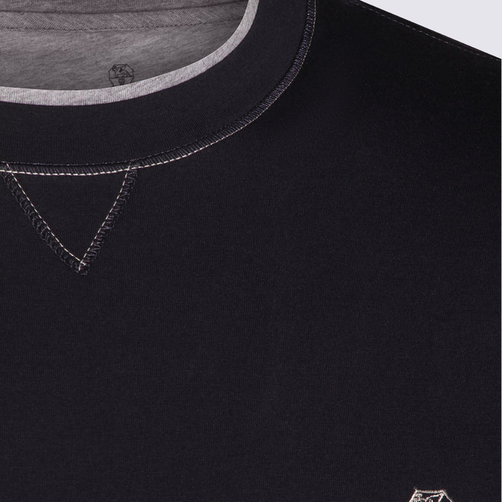 Brunello Cucinelli T-shirts and Polos - Blue and green | 7bae79e082f9b0ca9c23524247cf5a281fedd640