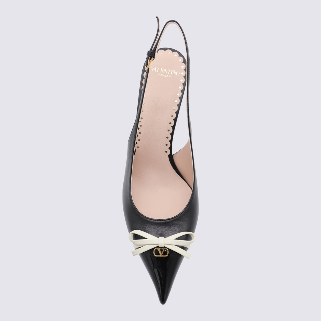 Valentino Garavani With Heel - NERO/IVORY | e41f3c634abffa77c68142294345e538f76a1992