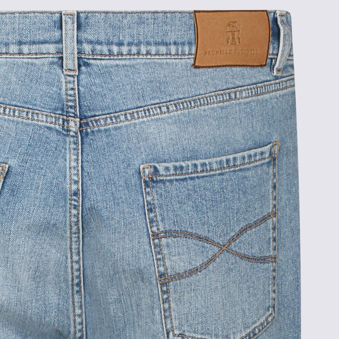 Brunello Cucinelli Jeans - Blue and green | f47af887752157c402b2c008ec887d0c04d739be