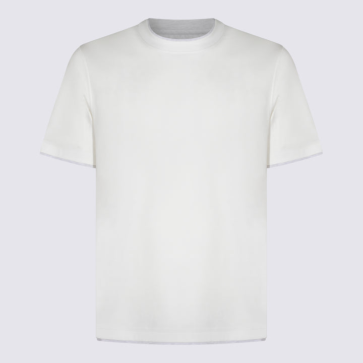 Brunello Cucinelli T-shirts and Polos - Light and natural | c23ea296aede294bc7f9d28acc9674bb1ad7f3ff