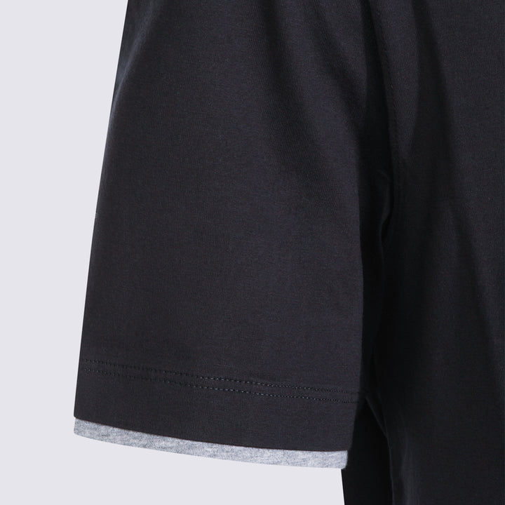 Brunello Cucinelli T-shirts and Polos - Blue and green | 71ad7ec2512280bcf2ed1d2abe2da5d3900a6d37