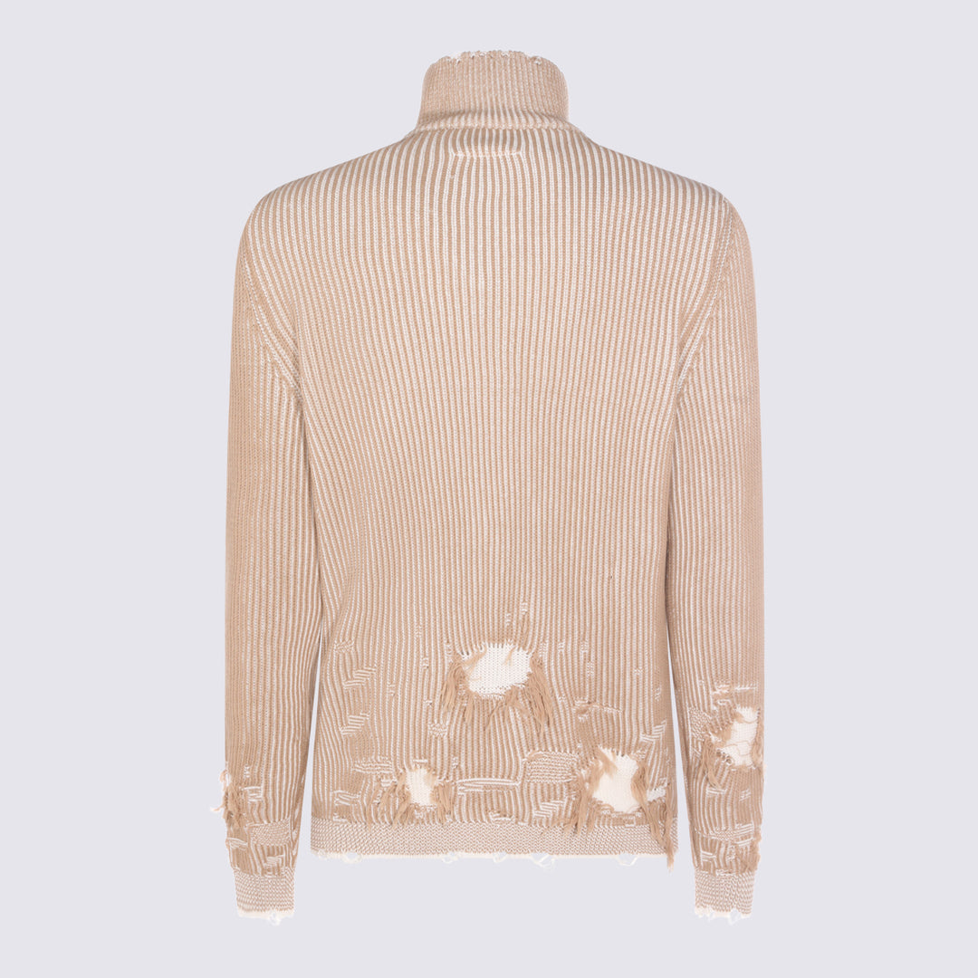 Mm6 Maison Margiela Sweaters - CAMEL-CHALK | 01a4538d6b74c4cefbb0a6b8a46352dcb85d3bd1
