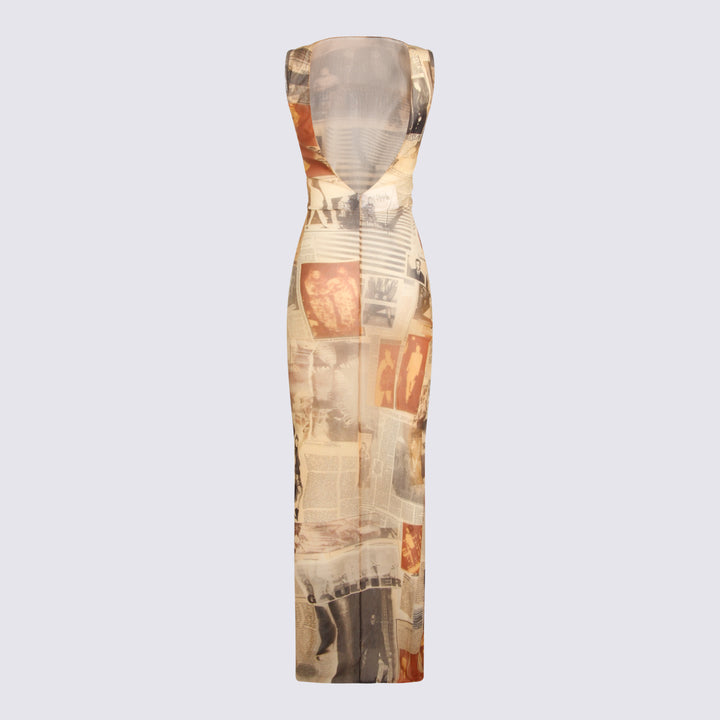 Jean Paul Gaultier Dresses - ECRU/LIGHTGREY/RED | 2ceacb6a2c5badfa984ee0802a20afadb8804232