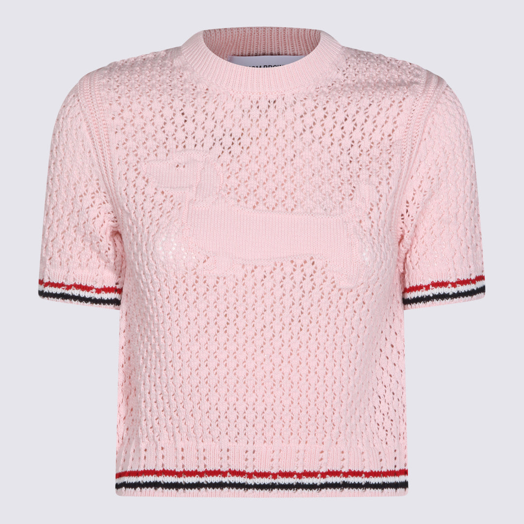 Thom Browne Sweaters - LIGHT PINK | 9971639a13c146e21a8f54f1c24151762cb7ebe2