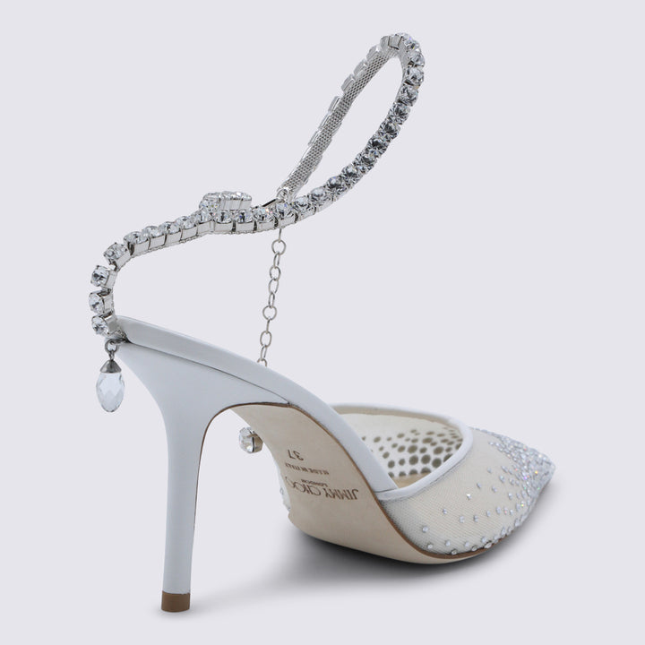 Jimmy Choo With Heel - WHITE/CRYSTAL | 0e4ada7b28b7a8c9228958552d7d2778894ea10a
