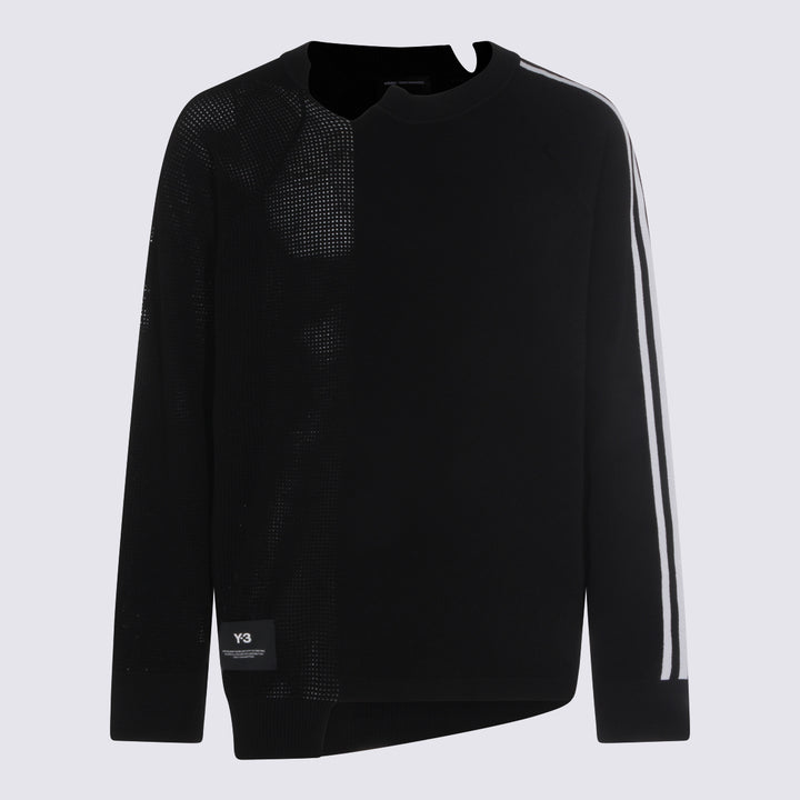Y-3 Sweaters - BLACK/CHALK WHITE | fdfecb62b440c83411a30b35b72057577ce73a60