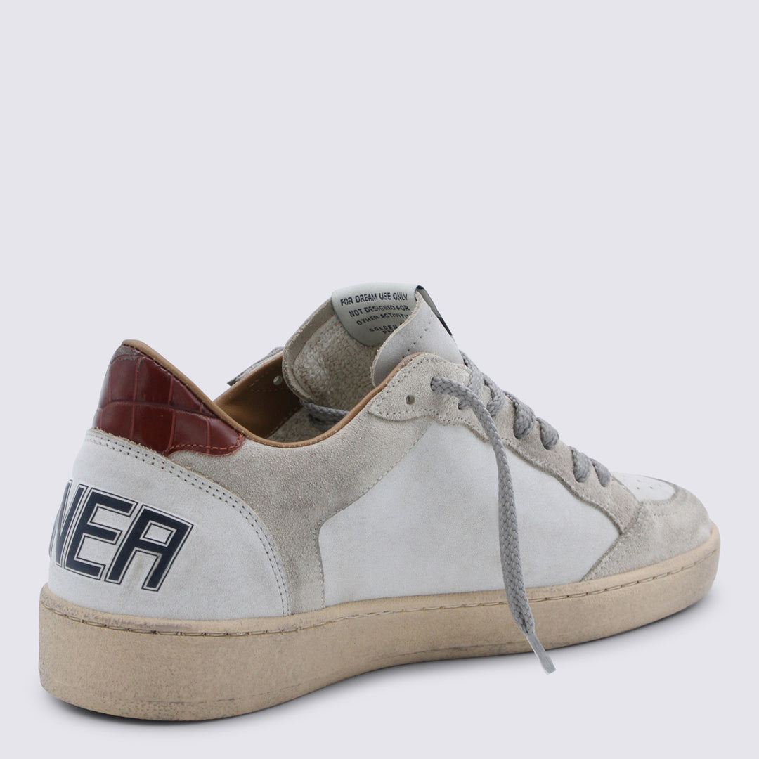 Golden Goose Sneakers - WHITE/BEIGE/INK BLUE/BROWN | 3d3735bd0a4a612358cc08c44fc8890599cbdbdc