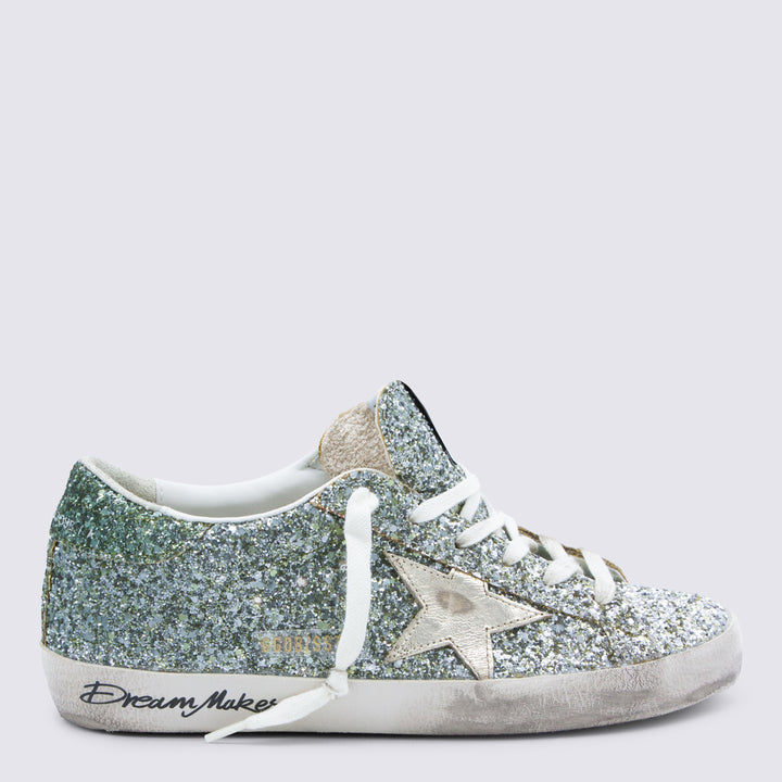 Golden Goose Sneakers - PLATINUM/GREEN | c8a3b20c835a3a5899ff77ff51c51e128ada1c21